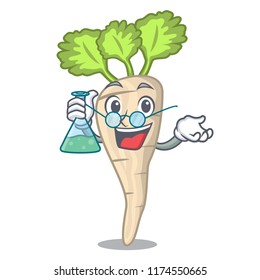 Professor parsnip isolated on the cartoon style