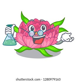 Professor peony flowers in the cartoon pots