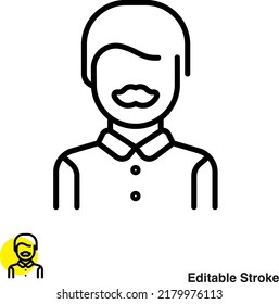 Professor Person Vector Line Icon
