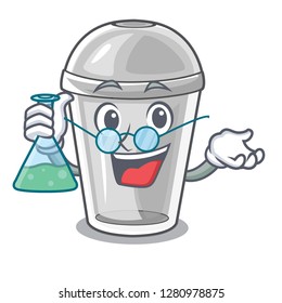 Professor plastic cup in the character image