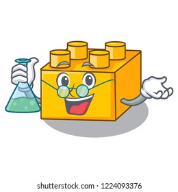 Professor plastic shaped toy on constructi character