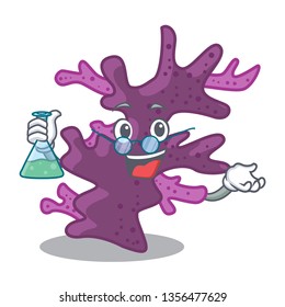 Professor purple coral reef isolated with character