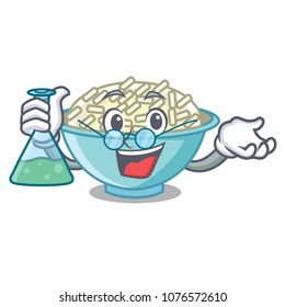Professor rice bowl character cartoon