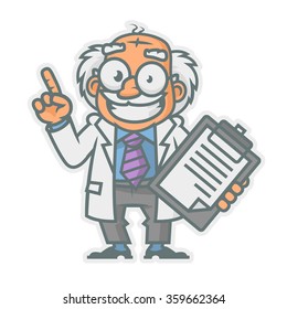 Professor showing thumbs up