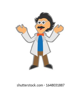 professor simple illustration vector clip art