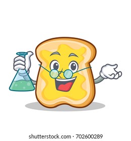 Professor slice bread cartoon character