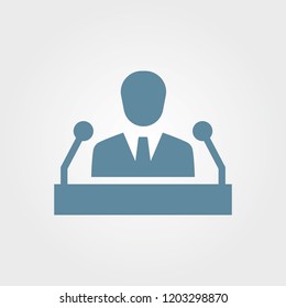 Professor speech icon