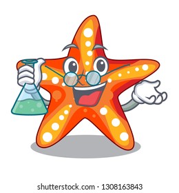 Professor starfish in the cartoon shape funny