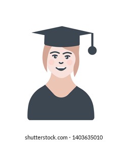 Professor or teacher or student icon- vector education sign symbol.