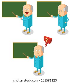 professor is teaching