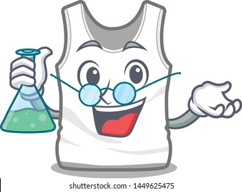 Professor undershirt isolated with in the cartoon