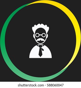 Professor vector  icon