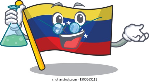 Professor venezuela flag in the character cupboard