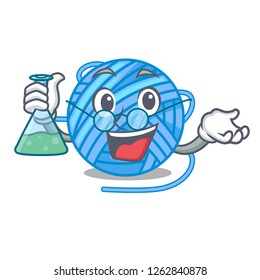 Professor wool balls isolated on a mascot