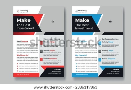 proffesional corporate flyer design template