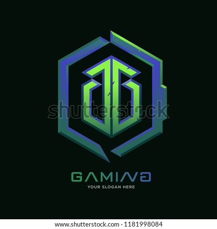 proffesional gaming 3d logo