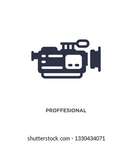 proffesional video camera icon. Simple element illustration from cinema concept. proffesional video camera editable symbol design on white background. Can be use for web and mobile.