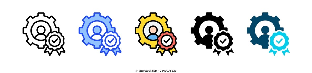 Proficiency Icon Collection With Multiple Styles