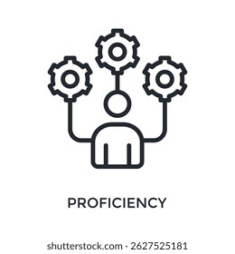 Estilo de contorno de icono de competencia. Ilustración vectorial Para El Diseño gráfico