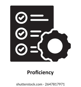 Proficiency Vector Icon which can easily modify or edit
