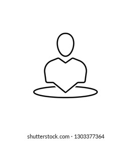 Profile, account, location  icon. Element of Web Navigation icon for mobile concept and web apps. Detailed Profile, account, location  icon can be used for web and mobile