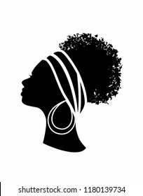 profile of an African woman 