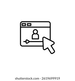 Profile Avatar in Browser Window Displaying a User Interface Element