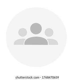 Profilavatar der Gruppe von Menschen Vektorgrafik 