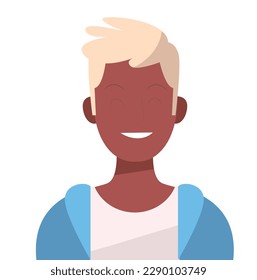 profile avatar, isolated vector illustration