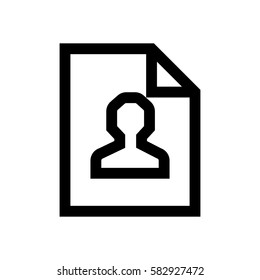 Profile, avatar mini line, icon, background and graphic. The icon is black and white, linear  flat, vector, pixel perfect, minimal, suitable for web and print. 