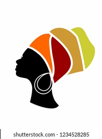 profile of a beautiful African woman