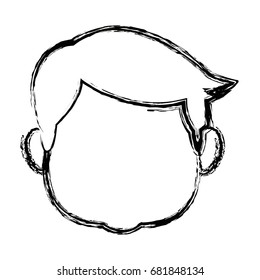 profile boy kid young head character