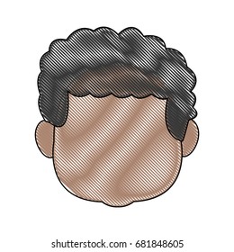 profile boy kid young head character