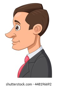 Profile of a businessman