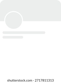 Plantilla de interfaz de usuario de tarjeta de Perfil con encabezado