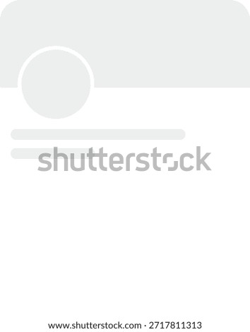 Profile Card UI Template with Header