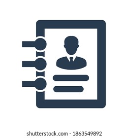 Profile contact icon.note,list (vector illustration)