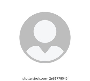 Icono de avatar predeterminado del Perfil. Diseño e ilustración de Vectores de Imagen de usuarios de redes sociales.

