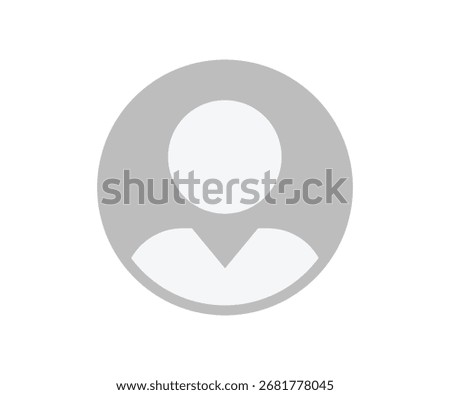 Profile default avatar icon. Social media user image vector design and illustration.

