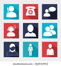 Profile design over gray background, vector illustration