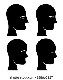 Profile design over white background, vector illustration