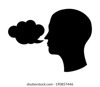 Profile design over white background, vector illustration