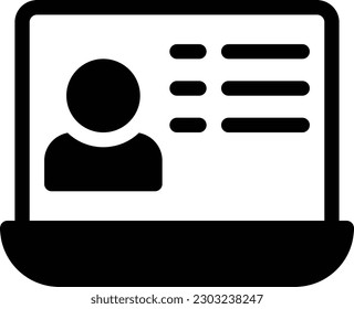 profile details Vector illustration on a transparent background.Premium quality symbols.Glyphs vector icon for concept and graphic design.
