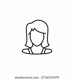 Vector de signo de icono de visualización de perfil