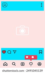 The profile display vector for a social media account is suitable for sticker needs, re-edited and used as a photo template