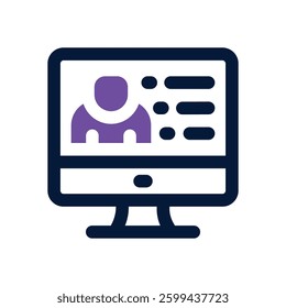 profile dual tone icon. Sleek and modern vector icon for websites, mobile apps, marketing materials, and corporate design. Fully scalable and ready to use.