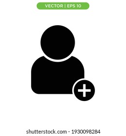 ilustración de vector de icono plano de perfil