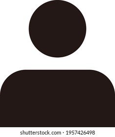 profile flat icon vector illustration