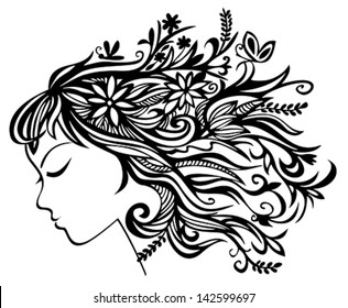 Profile of girl