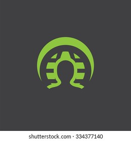 profile globe cut identity template icon design element